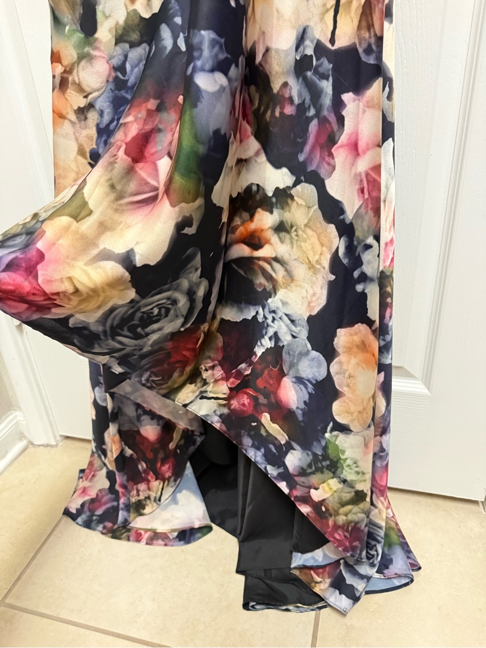 Adrianna Papell Floral Evening Gown - Picture 8 of 14